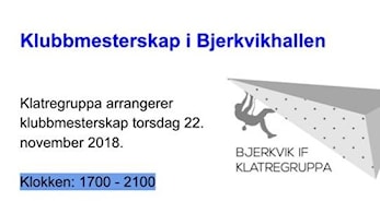 Klubbmesterskap i klatring